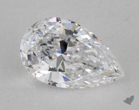 0.93 Carat D-SI1 Pear Cut Diamond 