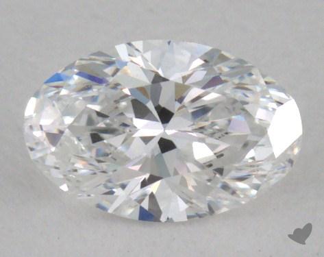 0.36 Carat D-VVS1 Oval Cut Diamond 