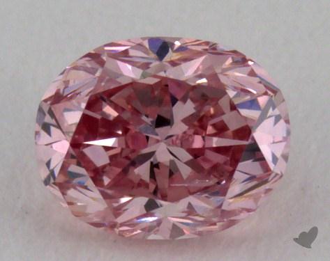 0.34 Carat fancy intense pink Oval Cut Diamond 