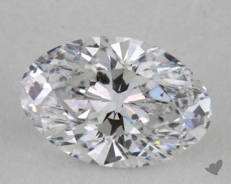 0.47 Carat D-I1 Oval Cut Diamond 