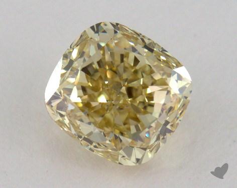 1.77 Carat  yellow-VS2 Cushion Cut Diamond 