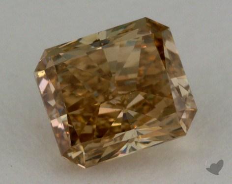 1.01 Carat fancy brownish yellow-SI1 Radiant Cut Diamond 