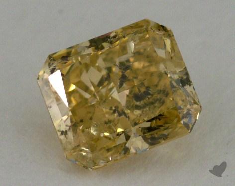 0.92 Carat fancy brownish yellow Radiant Cut Diamond 