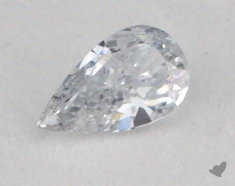 0.22 Carat very light blue-SI1 Pear Cut Diamond 