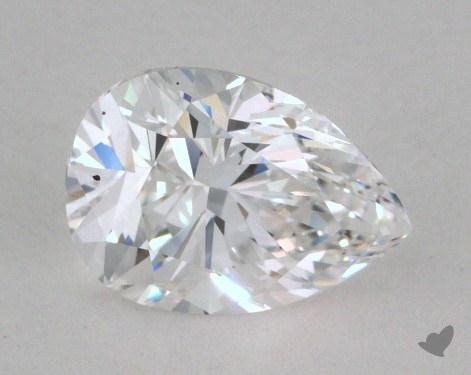 0.74 Carat D-SI2 Pear Cut Diamond 