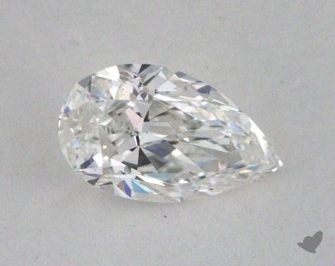 0.77 Carat F-IF Pear Cut Diamond 