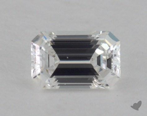 0.72 Carat F-SI1 Emerald Cut Diamond 