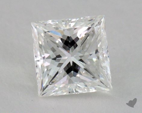 1.00 Carat F-SI1 Princess Cut Diamond 