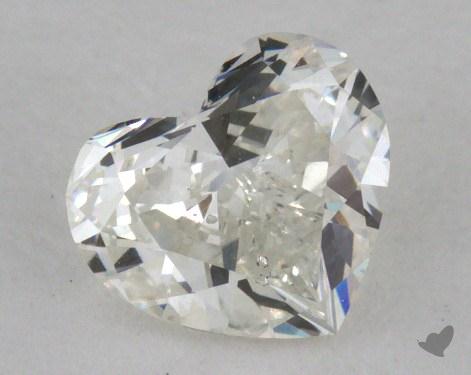 0.71 Carat H-SI2 Heart Cut Diamond 