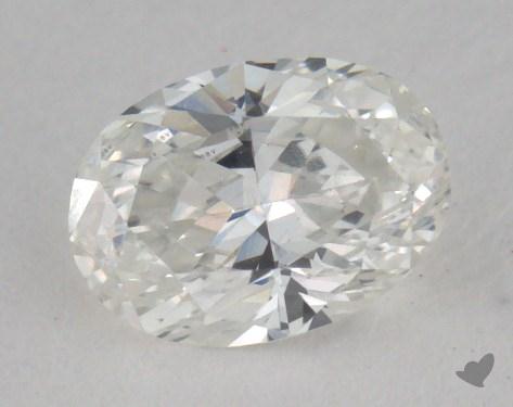 0.53 Carat G-VVS2 Oval Cut Diamond 