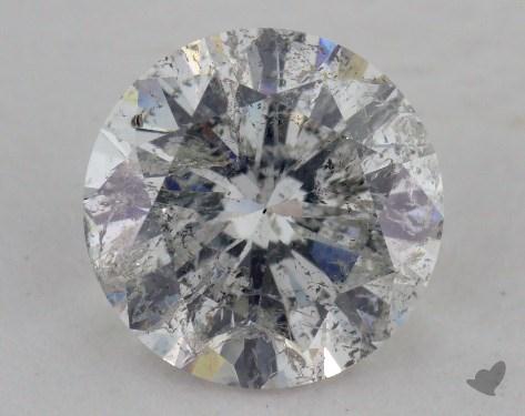 1.74 Carat G-I1 Round Diamond 