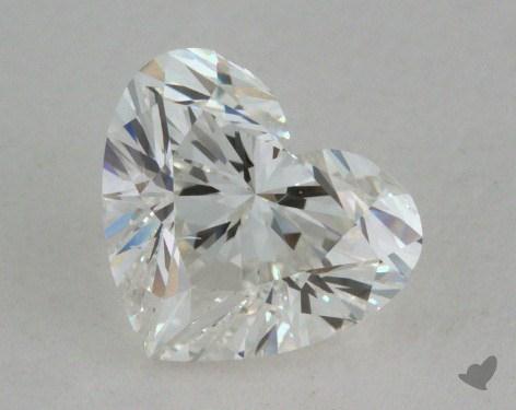 0.90 Carat H-SI1 Heart Cut Diamond 