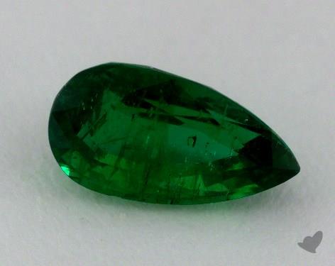 <b>1.21</b> carat Pear Natural Emerald