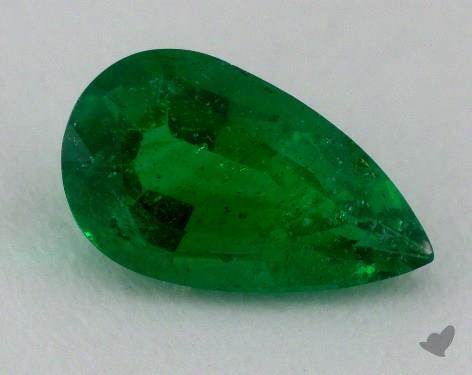<b>1.23</b> carat Pear Natural Green Emerald