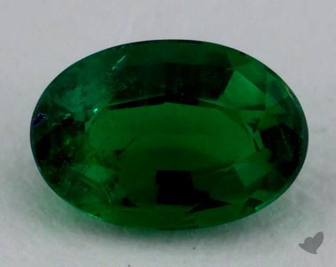 <b>0.56</b> carat Oval Natural Green Emerald