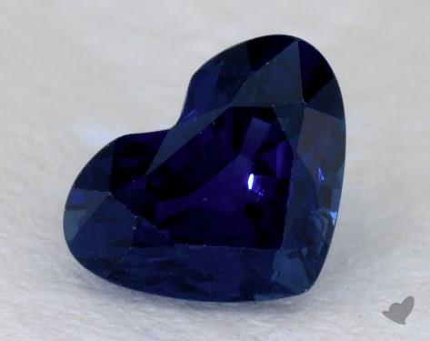 <b>1.44</b> carat Heart Natural Blue Sapphire