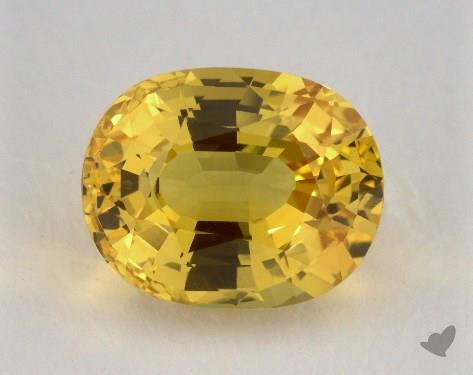 <b>5.37</b> carat Oval Natural Yellow Sapphire
