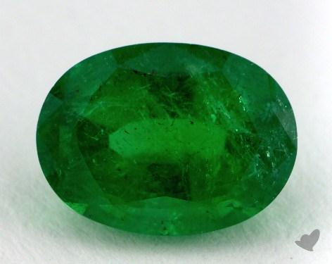 <b>2.40</b> carat Oval Natural Green Emerald