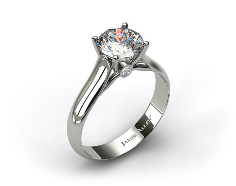 Platinum Surprise Diamond Solitaire Engagement Ring
