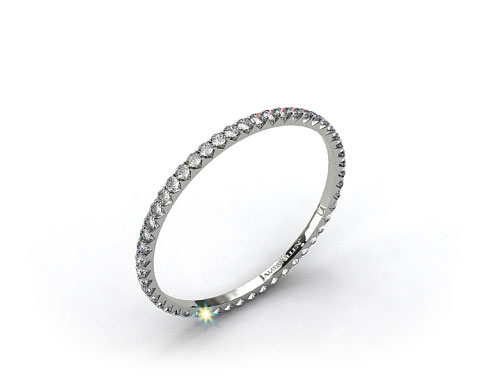 Ladies 0.25ctw* Angled Common Prong Diamond Eternity Ring