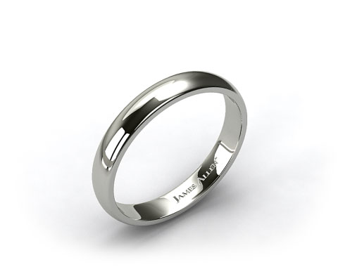 Platinum 3.0mm Comfort Fit  Wedding Ring