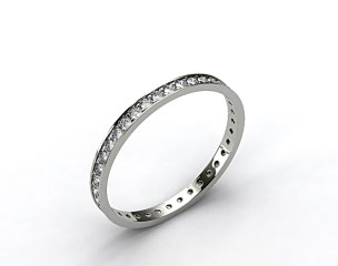 18k White Gold 0.26ct Pave Diamond Eternity Ring