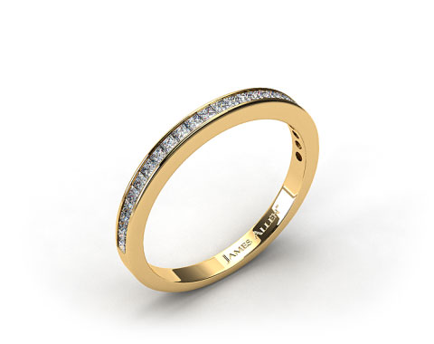 18k Yellow Gold 0.63ct Channel Set Diamond Wedding Ring
