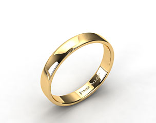 14k Yellow Gold 4.5mm Slightly Flat Comfort Fit Wedding Ring