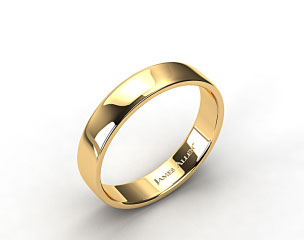 18k Yellow Gold 5.5mm Slightly Flat Comfort Fit Wedding Ring