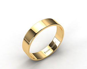 14k Yellow Gold 6.0mm Flat Comfort Fit Wedding Ring