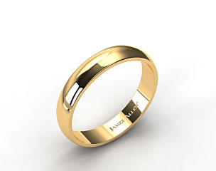 18k Yellow Gold 5.0mm Traditional Slightly Curved Wedding Ring