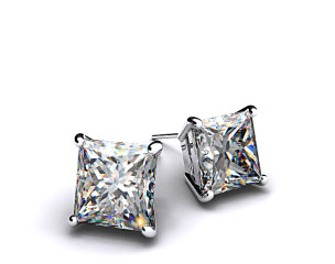 18k White Gold 0.25ctw Diamond Stud Earrings     