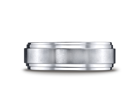Cobaltchrome™ 8mm Double Edged Wedding Ring