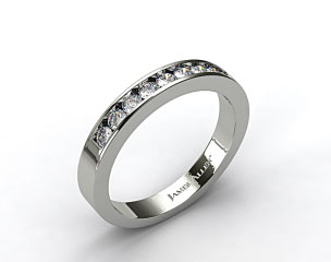 18k White Gold 0.45ct Round Shaped Diamond Wedding Ring