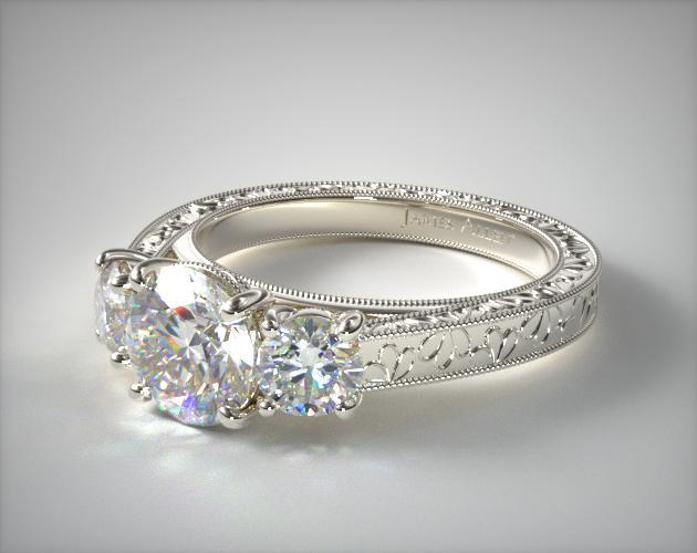 Home  Engagement Rings  Three-Stone Rings  Ring Item 17063W14